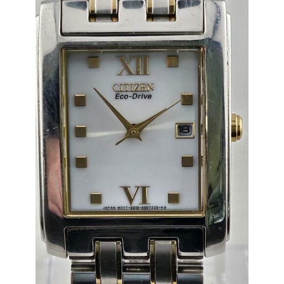 Mens Citizen Eco Drive Solar Watch E010-S004004 Date Very Nice Watch Runs - Picture 3 of 13